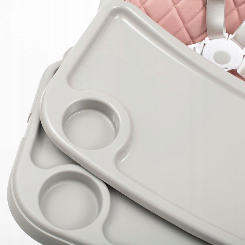 chaise haute bébé pieds en bois plateau amovible et réglable