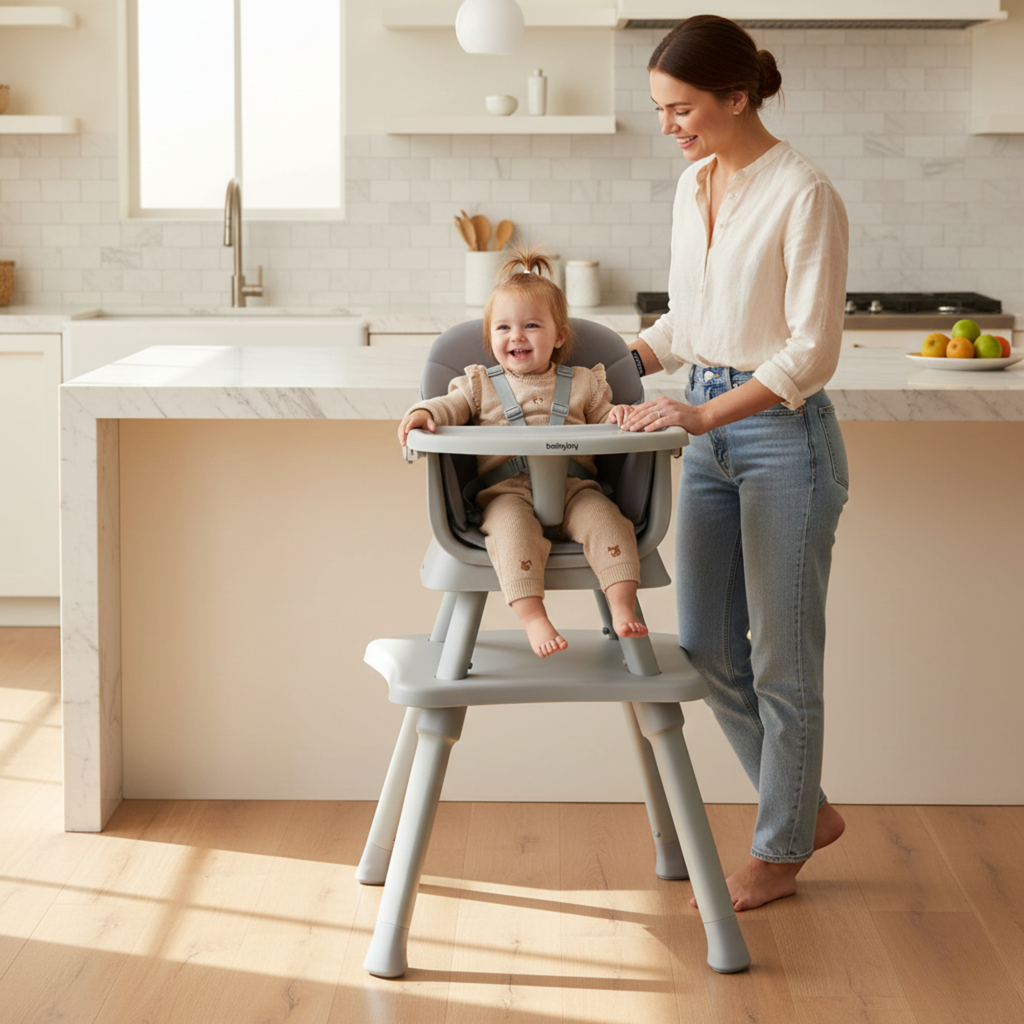 chaise haute bébé évolutive 4 en 1 table de jeu de 6 mois à 6 ans