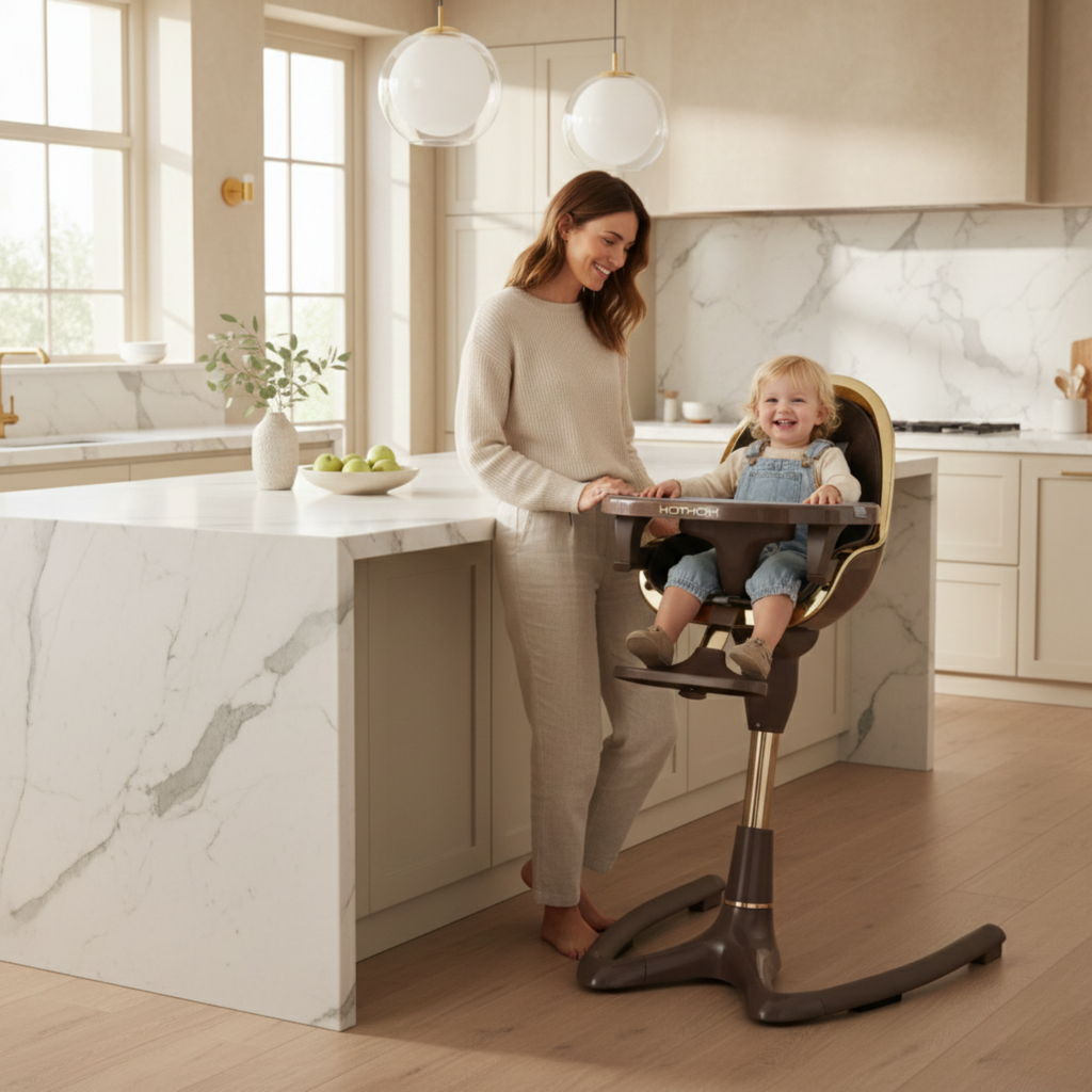 chaise haute bébé de luxe