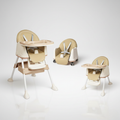 chaise haute bébé multifonction 3 en 1, siège, trotteur et table