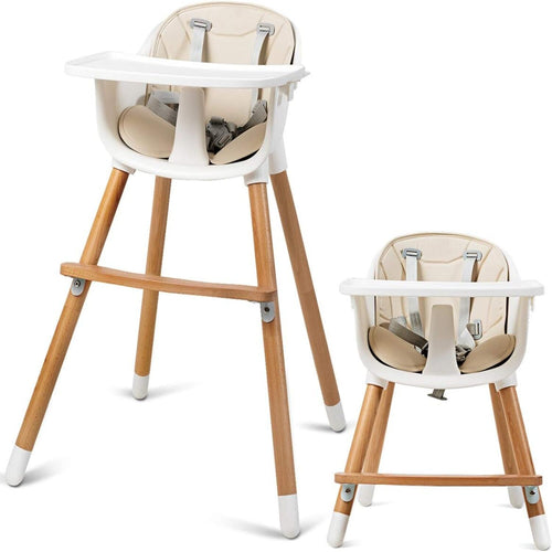 chaise haute bébé 2 en 1 de 6 mois à 3 ans