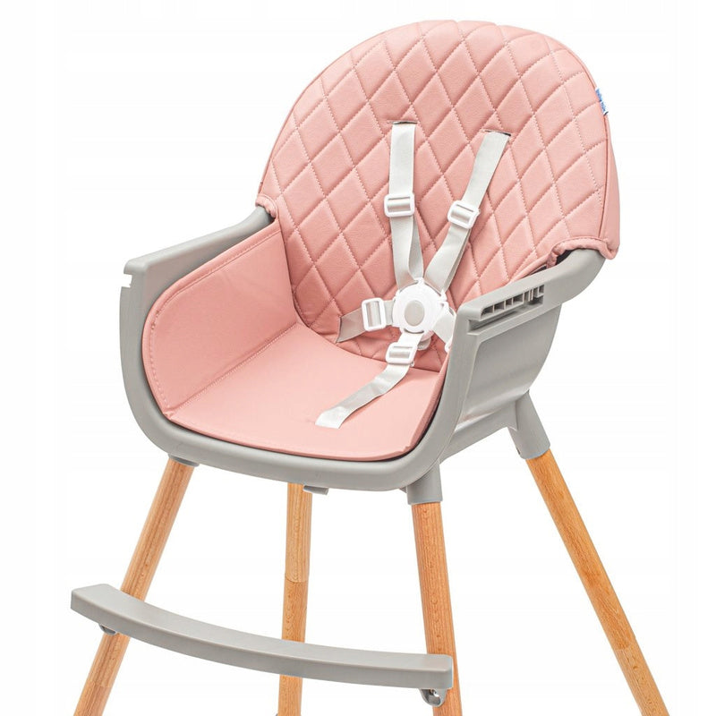 chaise haute bébé pieds en bois plateau amovible et réglable