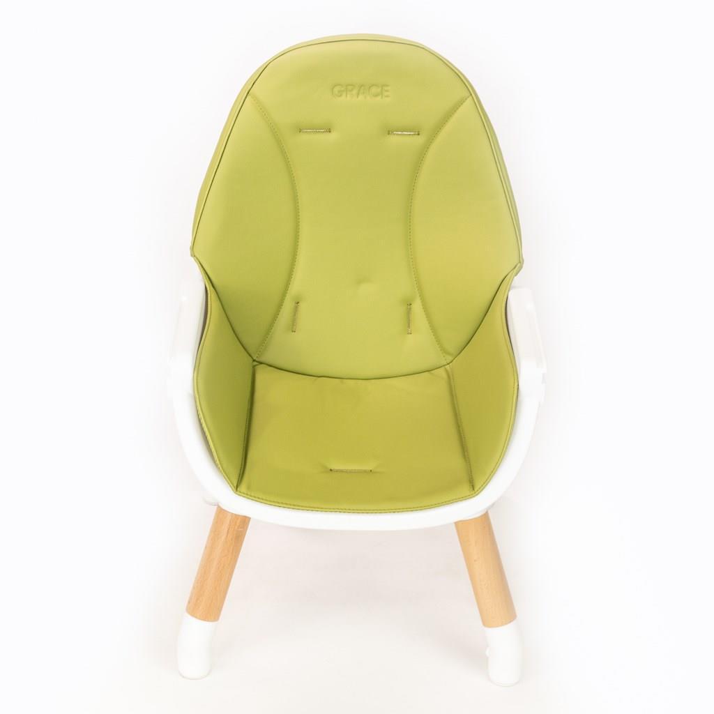 chaise haute bébé évolutive pieds en bois 3 en 1