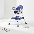 chaise haute bébé bleu évolutive 2 en 1 de 6 mois à 5 ans