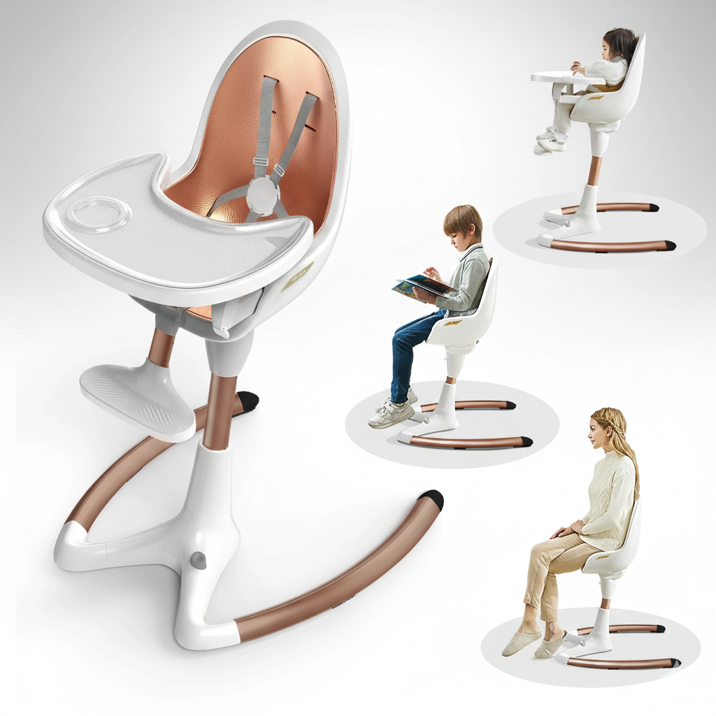 chaise haute bébé de luxe